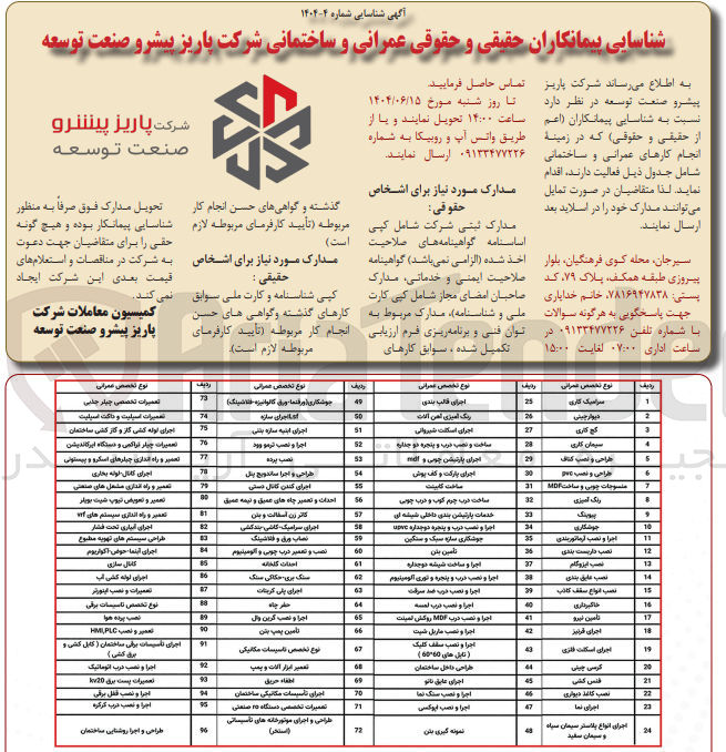 تصویر کوچک آگهی اجرا و نصب سقف کلیک (تابل های 60*60)