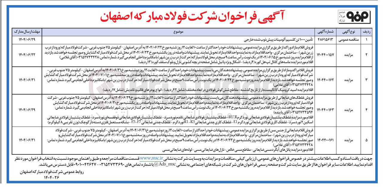تصویر کوچک آگهی فروش غلطک های ضایعاتی : غلطک پشتیبان فولادی ضایعاتی نورد گرم B.U.R - غلطک پشتیبان فولادی ضایعاتی تاتدم نورد سرد - غلطک پشتیبانی ضایعاتی دو قفسه ای نورد سرد - غلطک پشتیبان فولادی ضایعاتی اسکین 2 نورد سرد - غلطک کاری فولادی ضایعاتی نورد گرم E1 - غلطک کاری چدنی ضایعاتی R3-R1 نورد گرم - غلطک چدنیضایعاتی F5-F7 - بشکه مستعمل فلزی دسته دار کوچک (وزن تقریبی 8 کیلوگرم)