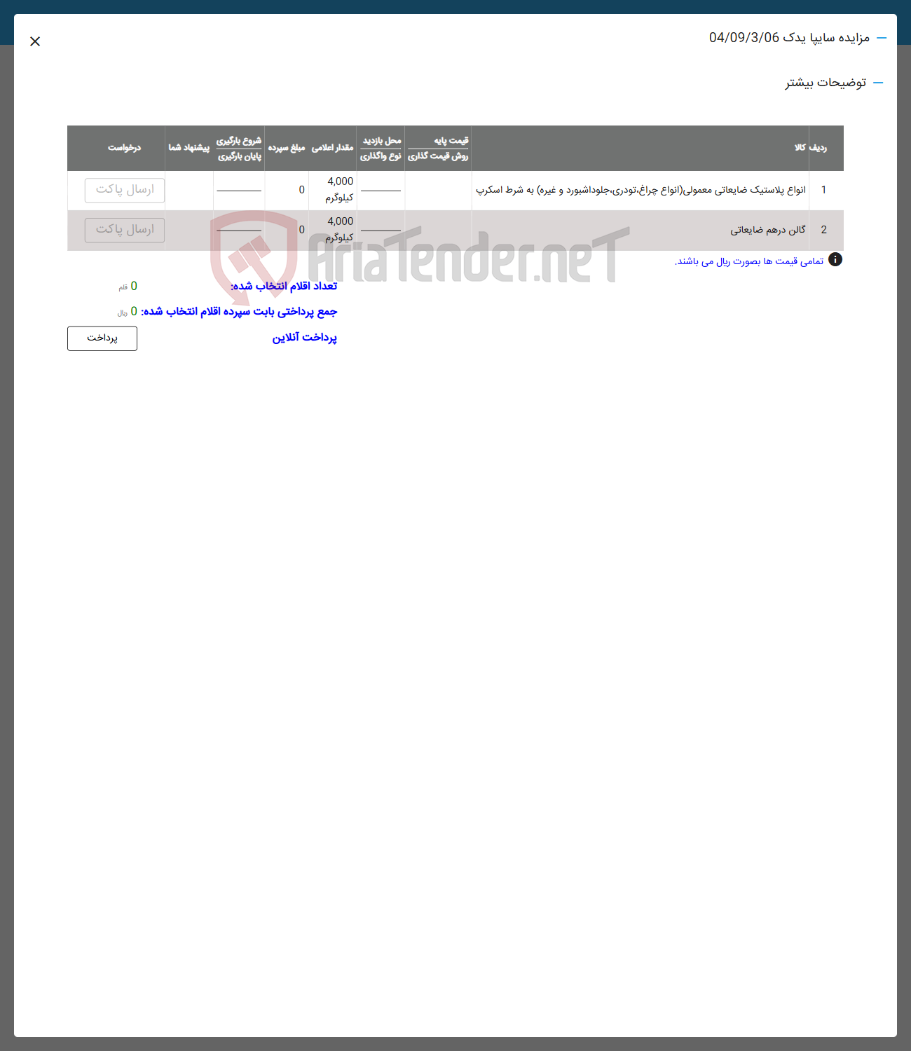 تصویر کوچک آگهی فروش انواع پلاستیک ضایعاتی معمولی (انواع چراغ تو دری جلو داشبورد و غیره ) به شرط اسکرپ - گالن درهم ضایعاتی