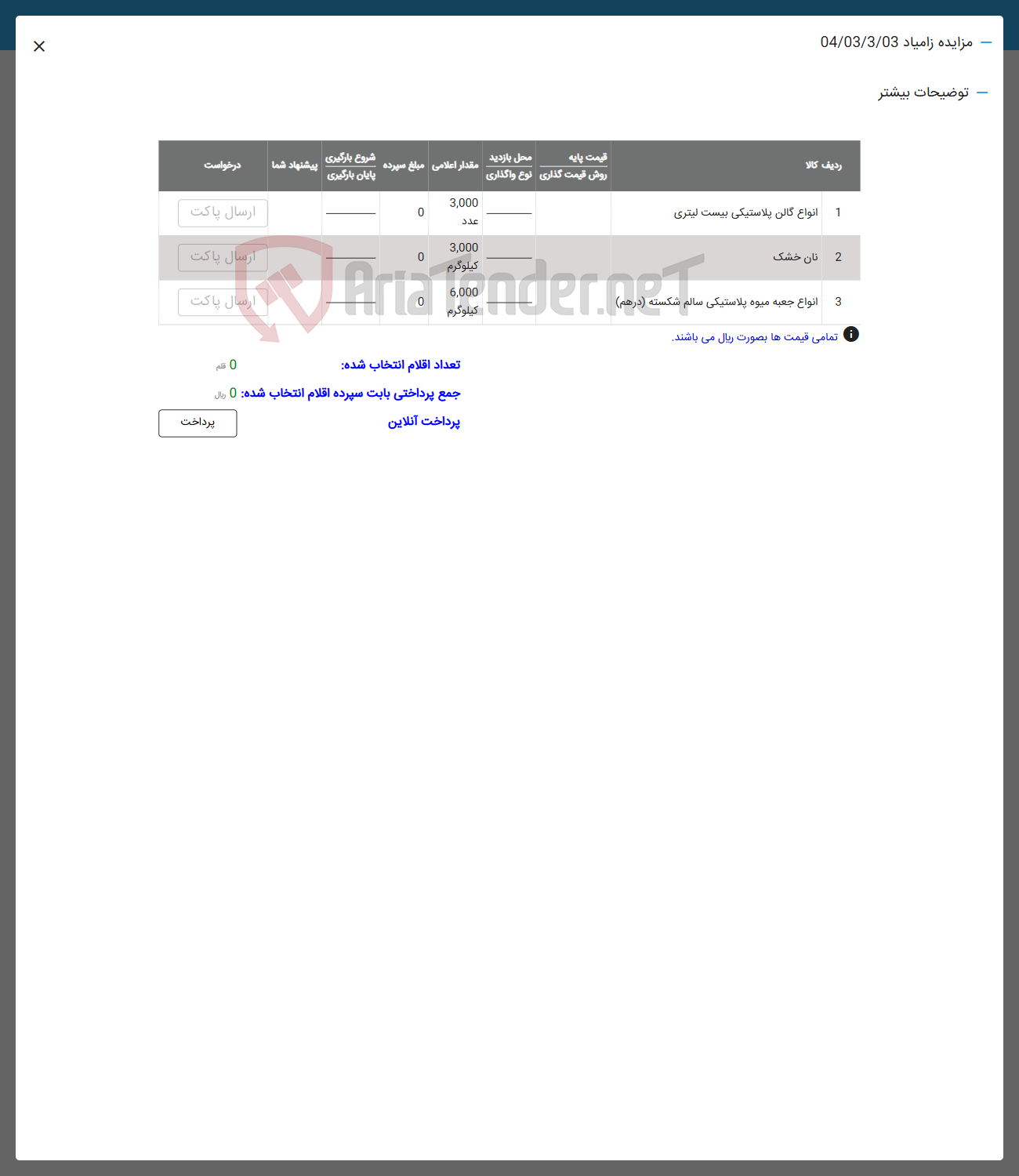 تصویر کوچک آگهی فروش انواع گالن پلاستیکی بیست لیتری - نان خشک - انواع جعبه میوه پلاستیکی سالم شکسته ( درهم )