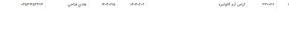 تصویر کوچک آگهی کراس آرم گالوانیزه