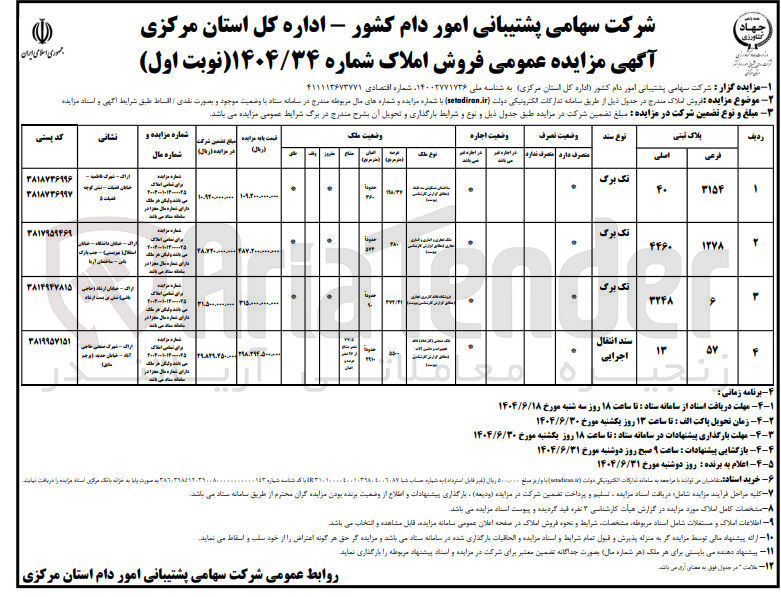 تصویر کوچک آگهی فروش املاک در 4 ردیف با کاربری مسکونی - اداری - تجاری