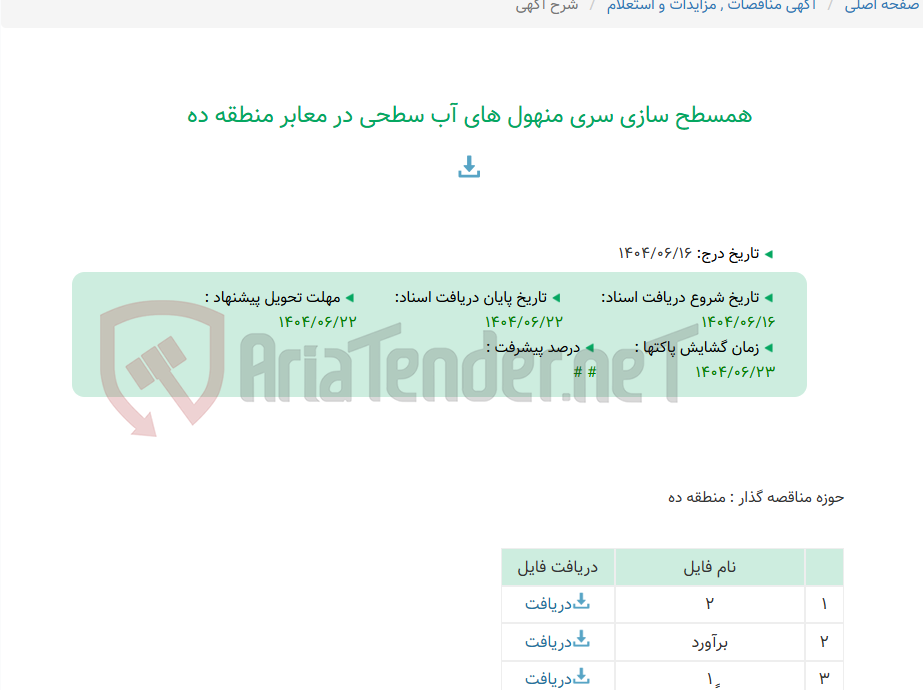 تصویر کوچک آگهی همسطح سازی سری منهول های آب سطحی در معابر منطقه ده