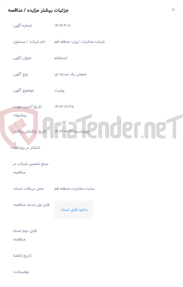 تصویر کوچک آگهی یونیت