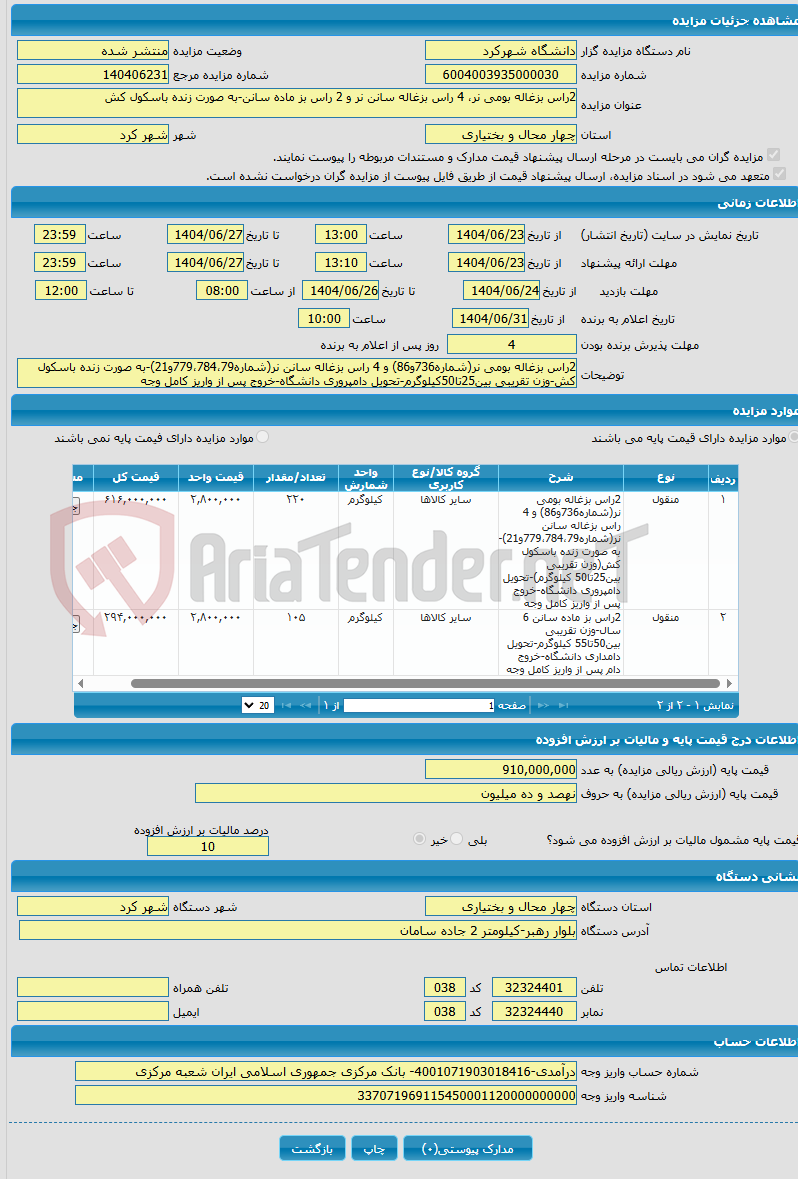 تصویر کوچک آگهی 2راس بزغاله بومی نر، 4 راس بزغاله سانن نر و 2 راس بز ماده سانن-به صورت زنده باسکول کش