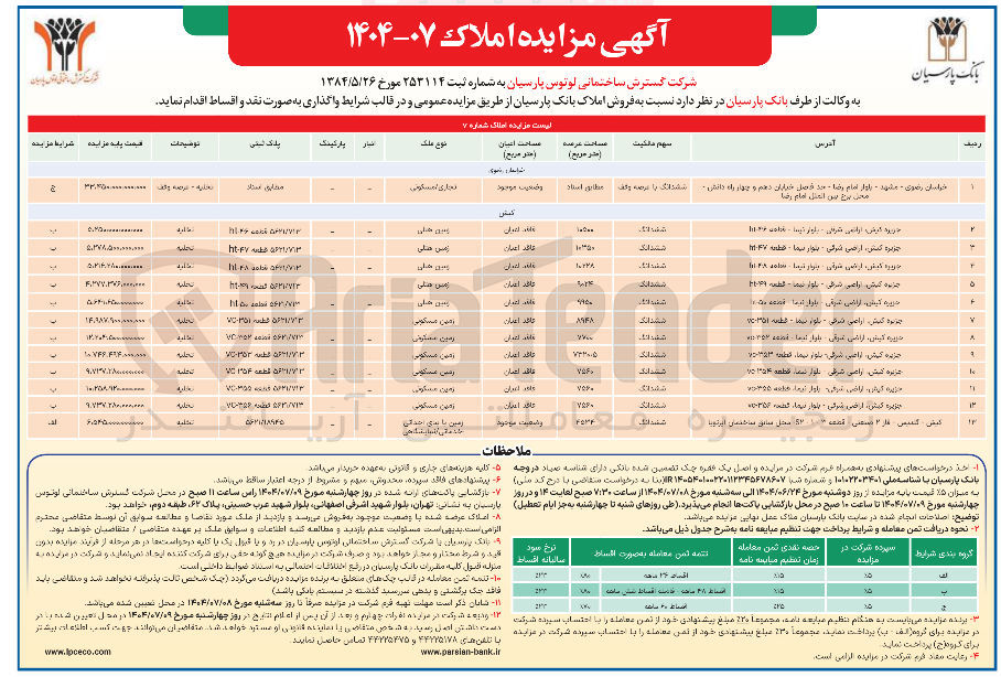 تصویر کوچک آگهی فروش املاک در 13 ردیف با کاربری تجاری - مسکونی