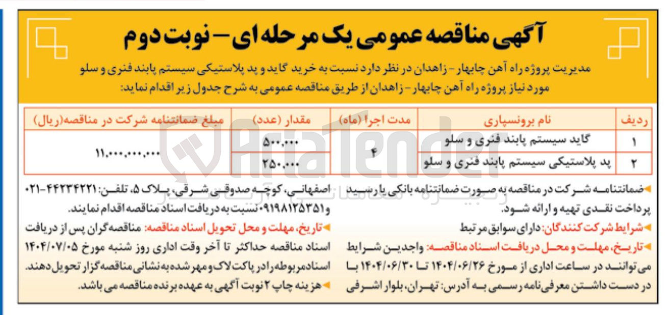 تصویر کوچک آگهی ید پلاستیکی سیستم پابند فنری و سلو 
