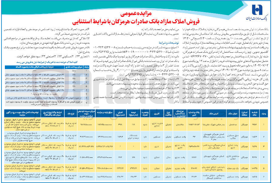تصویر کوچک آگهی فروش املاک در 6 ردیف با کاربری مسکونی - تجاری - اداری 