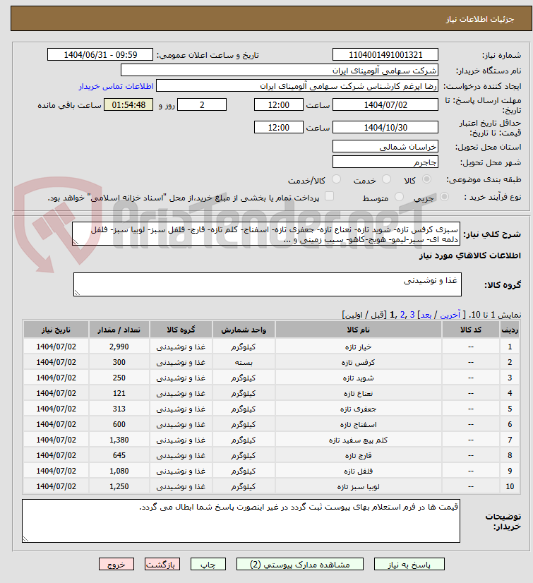 تصویر کوچک آگهی سبزی کرفس تازه- شوید تازه- نعناع تازه- جعفری تازه- اسفناج- کلم تازه- قارچ- فلفل سبز- لوبیا سبز- فلفل دلمه ای- سیر-لیمو- هویج-کاهو- سیب زمینی و ...