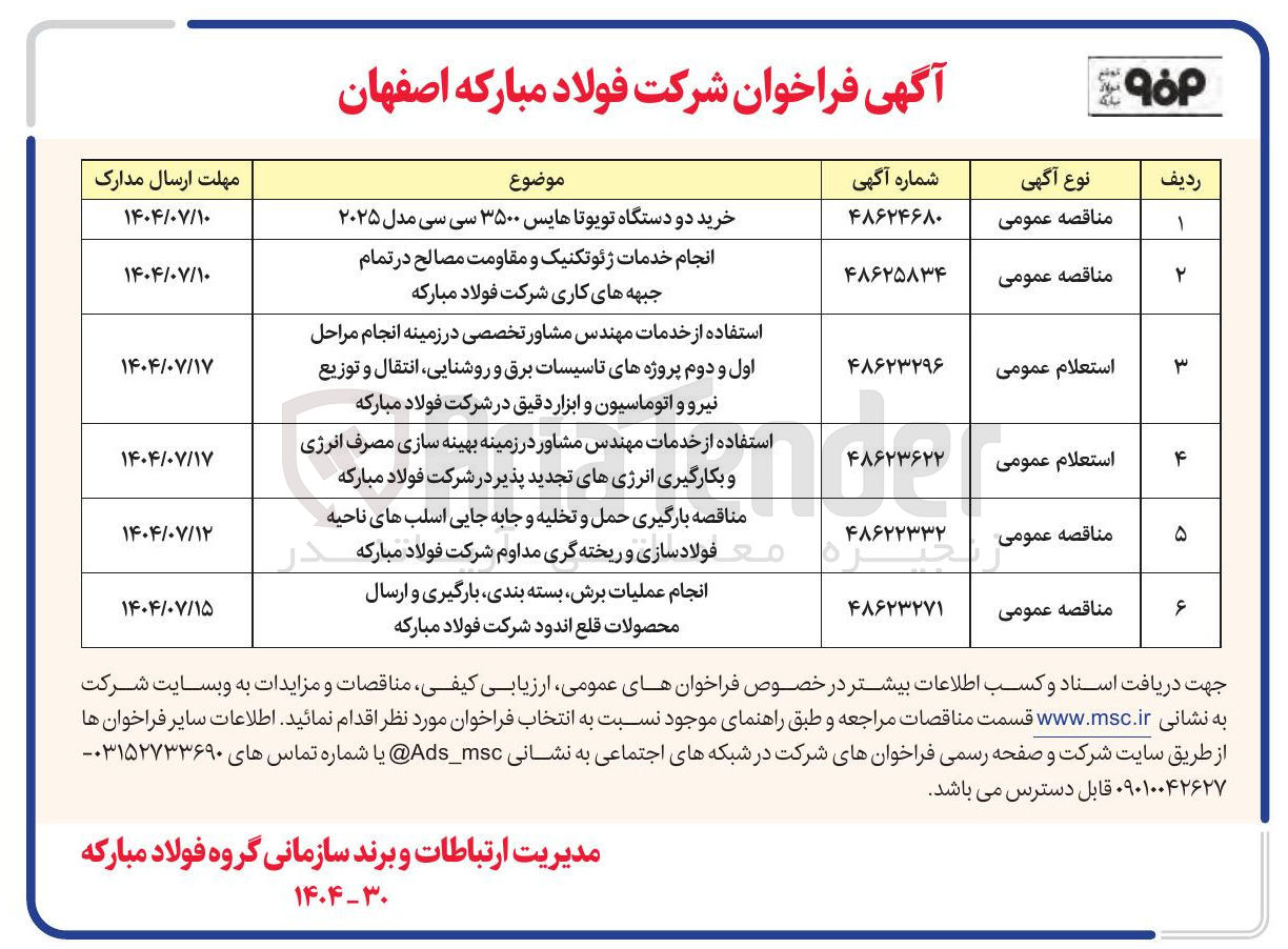 تصویر کوچک آگهی خرید دو دستگاه تویوتا هایس ۳۵۰۰ سی سی مدل ۲۰۲۵