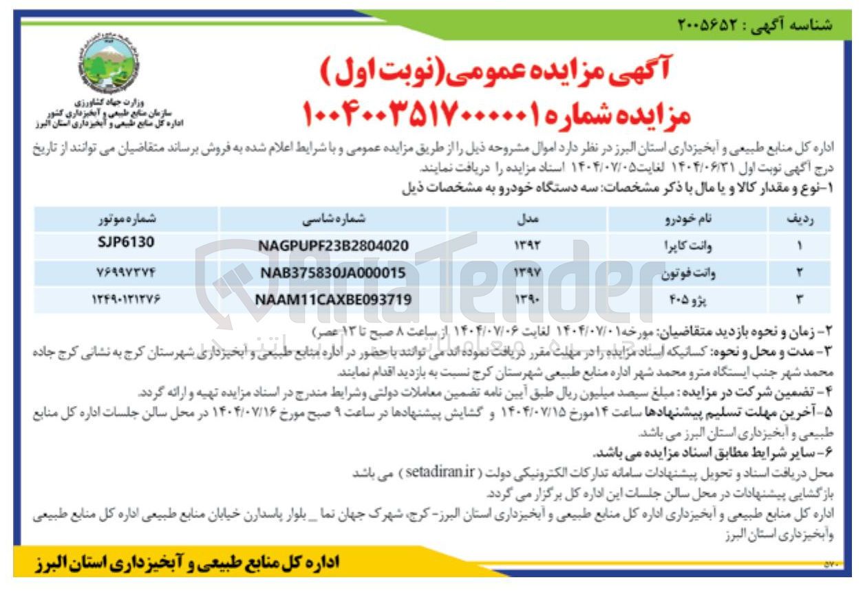 تصویر کوچک آگهی فروش سه دستگاه خودرو