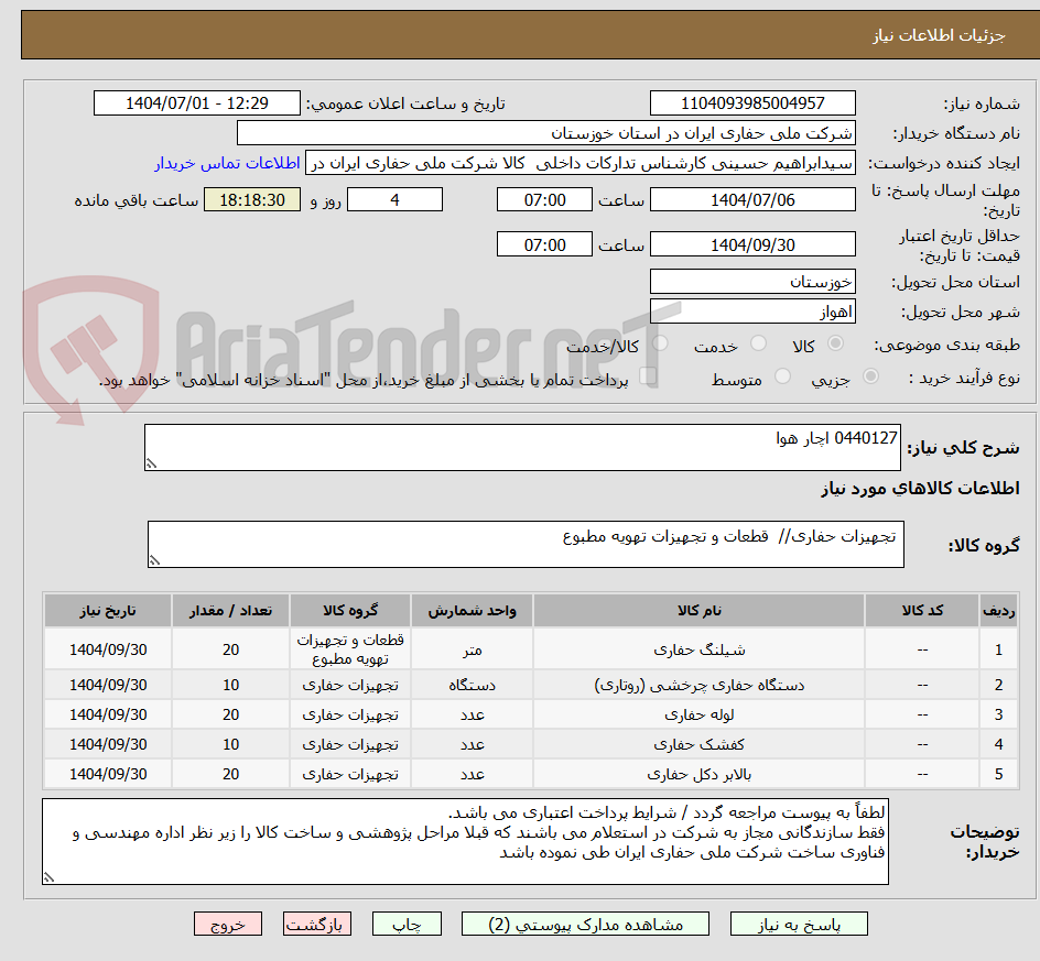 تصویر کوچک آگهی 0440127 اچار هوا
