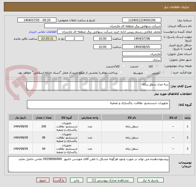 تصویر کوچک آگهی سه مدل سطل زباله