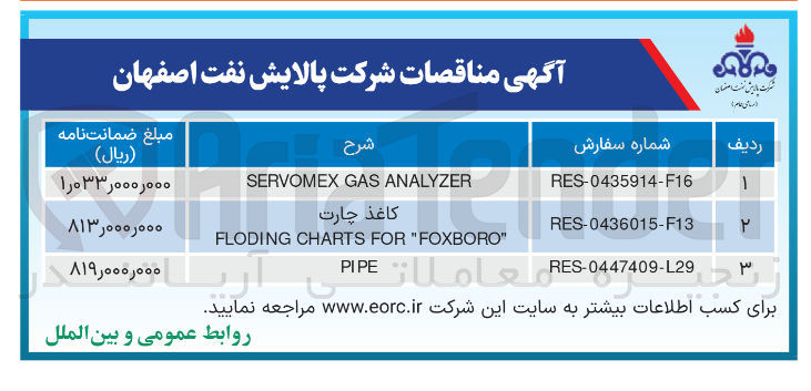 تصویر کوچک آگهی ANALYZER GAS SERVOMEX 
