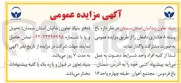 تصویر کوچک آگهی باغ پسته ۸ هکتاری