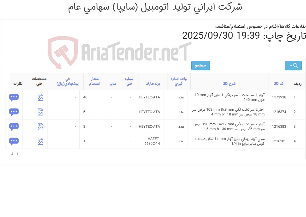تصویر کوچک آگهی آچار رینگی، یکسر تخت و دوسرتخت (توجه! فقط برندهای درخواستی قیمت داده شوند، مشخصات فنی برندهای قید نشده در استعلام مورد تأیید نمی باشند)