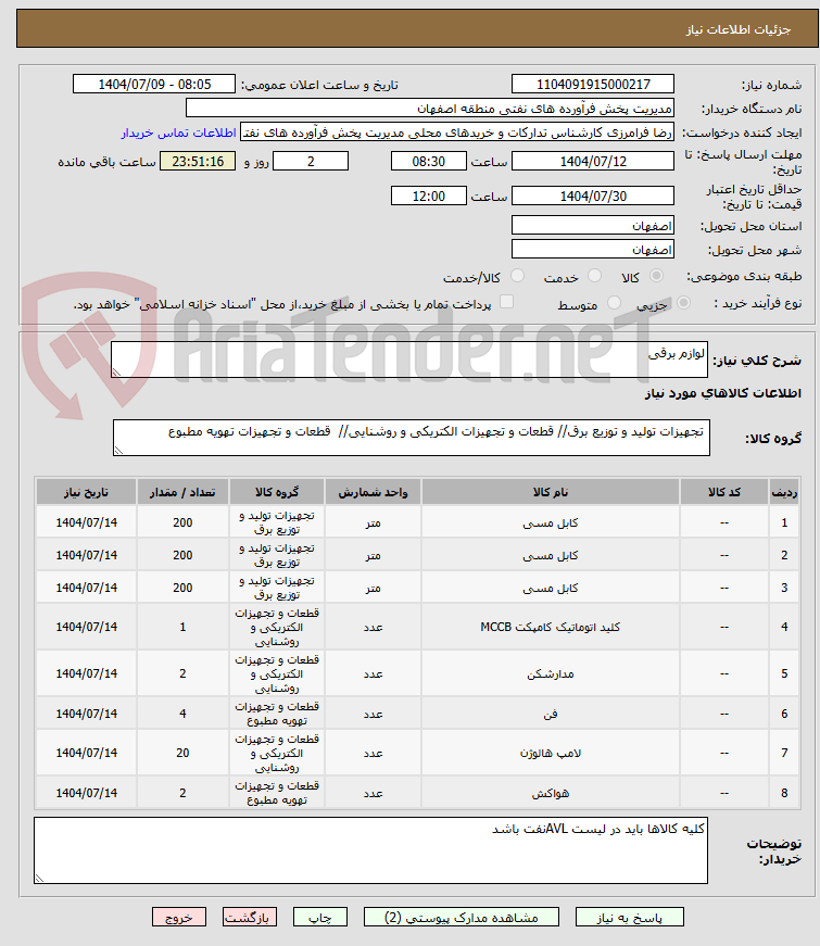 تصویر کوچک آگهی لوازم برقی