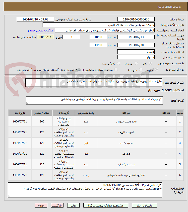 تصویر کوچک آگهی مایع دستشویی،مایع ظرفشویی،مایع سفید کننده،جوهر نمک،شیشه پاک کن