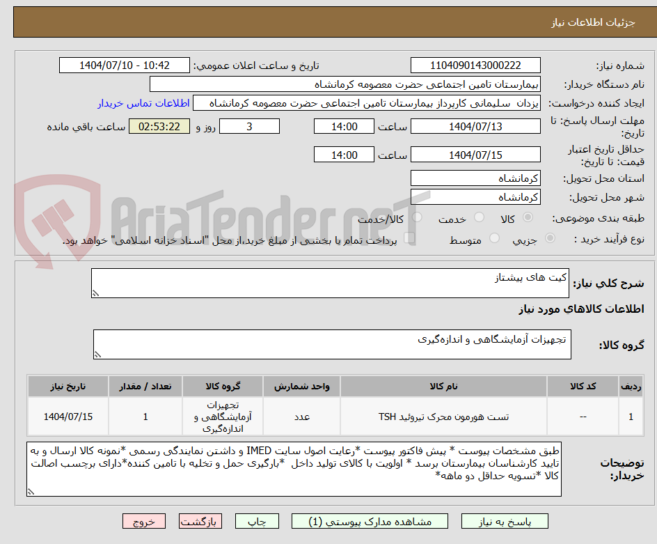 تصویر کوچک آگهی کیت های پیشتاز