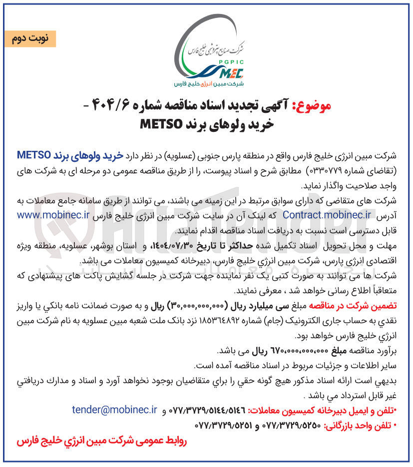 تصویر کوچک آگهی خرید ولوهای برند METSO 