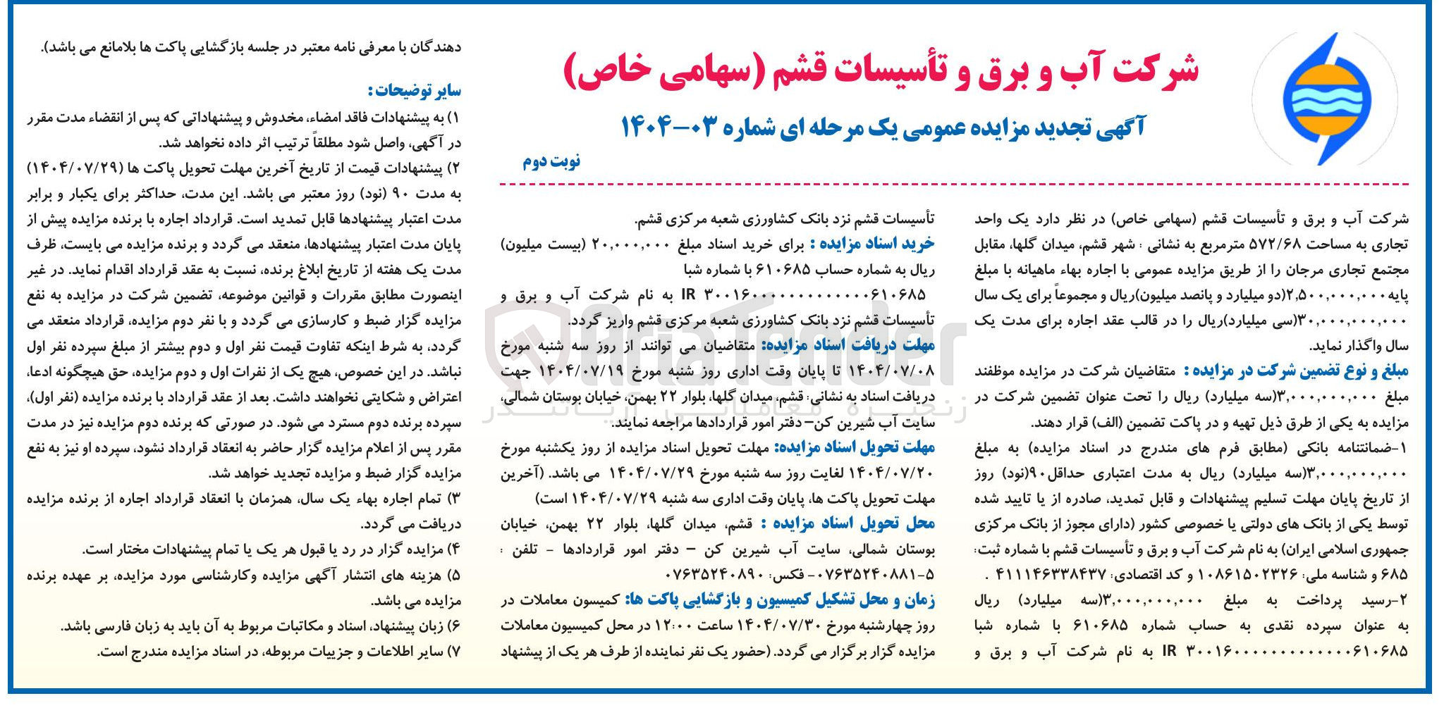 تصویر کوچک آگهی یک واحد تجاری