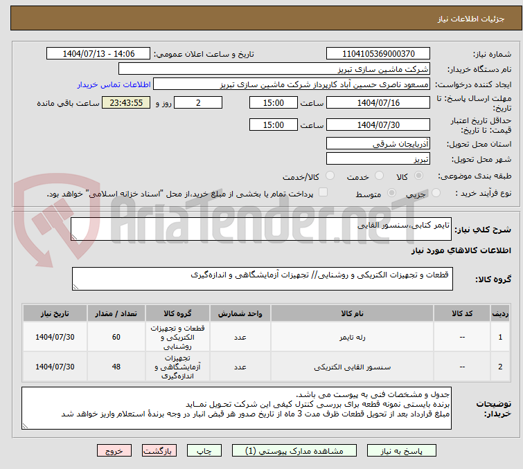 تصویر کوچک آگهی تایمر کتابی،سنسور القایی