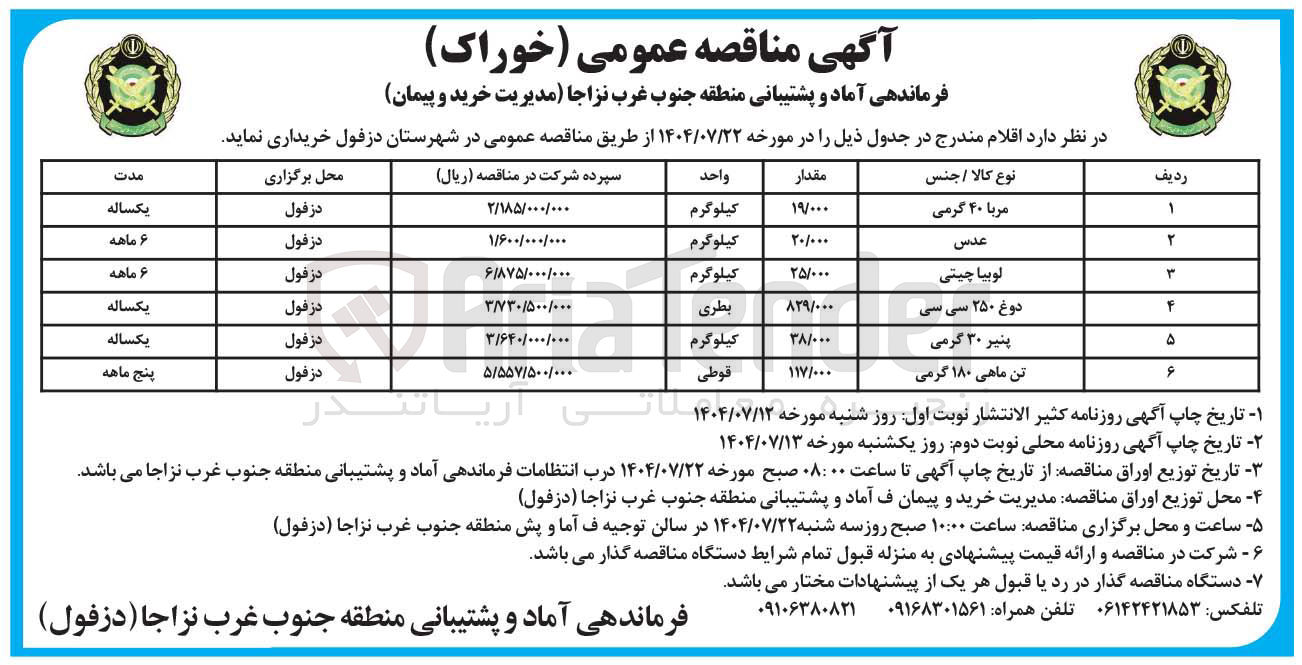 تصویر کوچک آگهی خرید دوغ 250 سی سی به مقدار 829/000 بطری