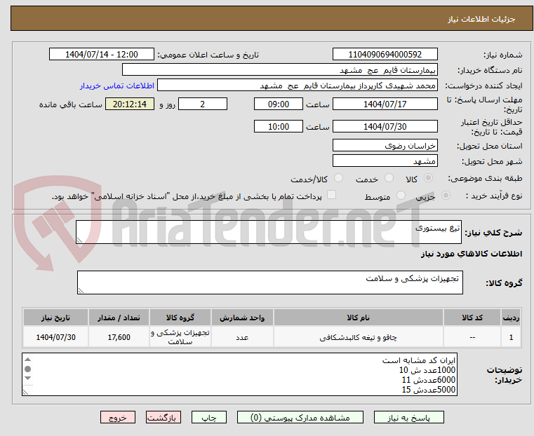 تصویر کوچک آگهی تیغ بیستوری