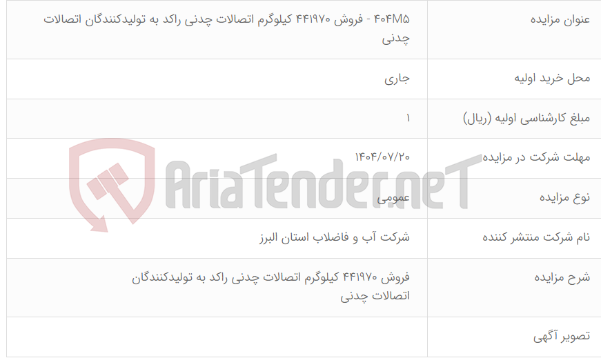 تصویر کوچک آگهی 404M5 - فروش 441970 کیلوگرم اتصالات چدنی راکد به تولیدکنندگان اتصالات چدنی
