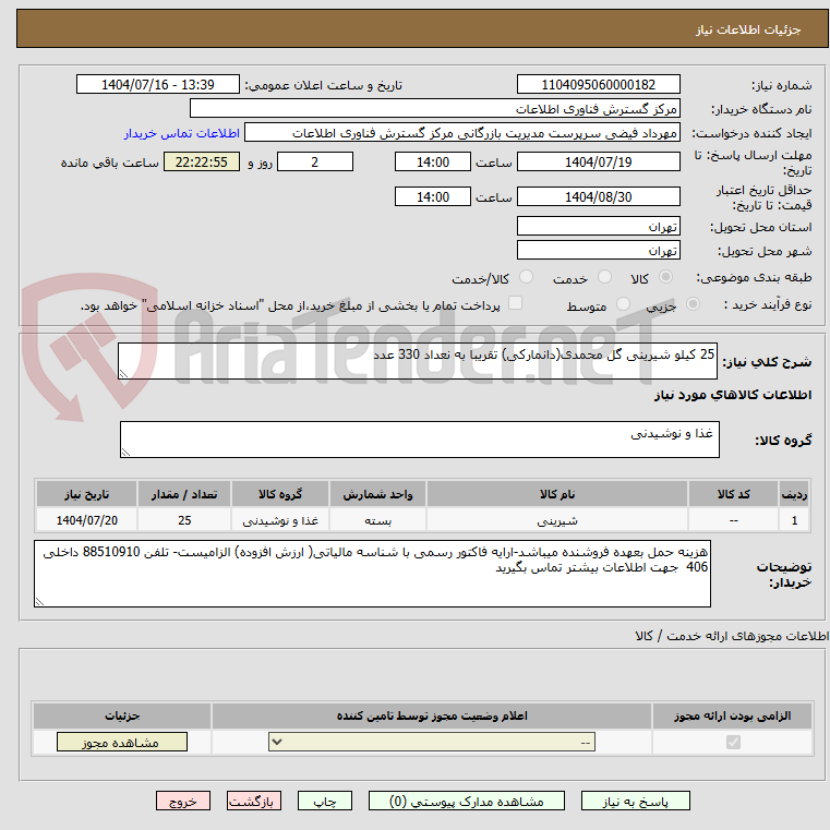 تصویر کوچک آگهی 25 کیلو شیرینی گل محمدی(دانمارکی) تقریبا به نعداد 330 عدد