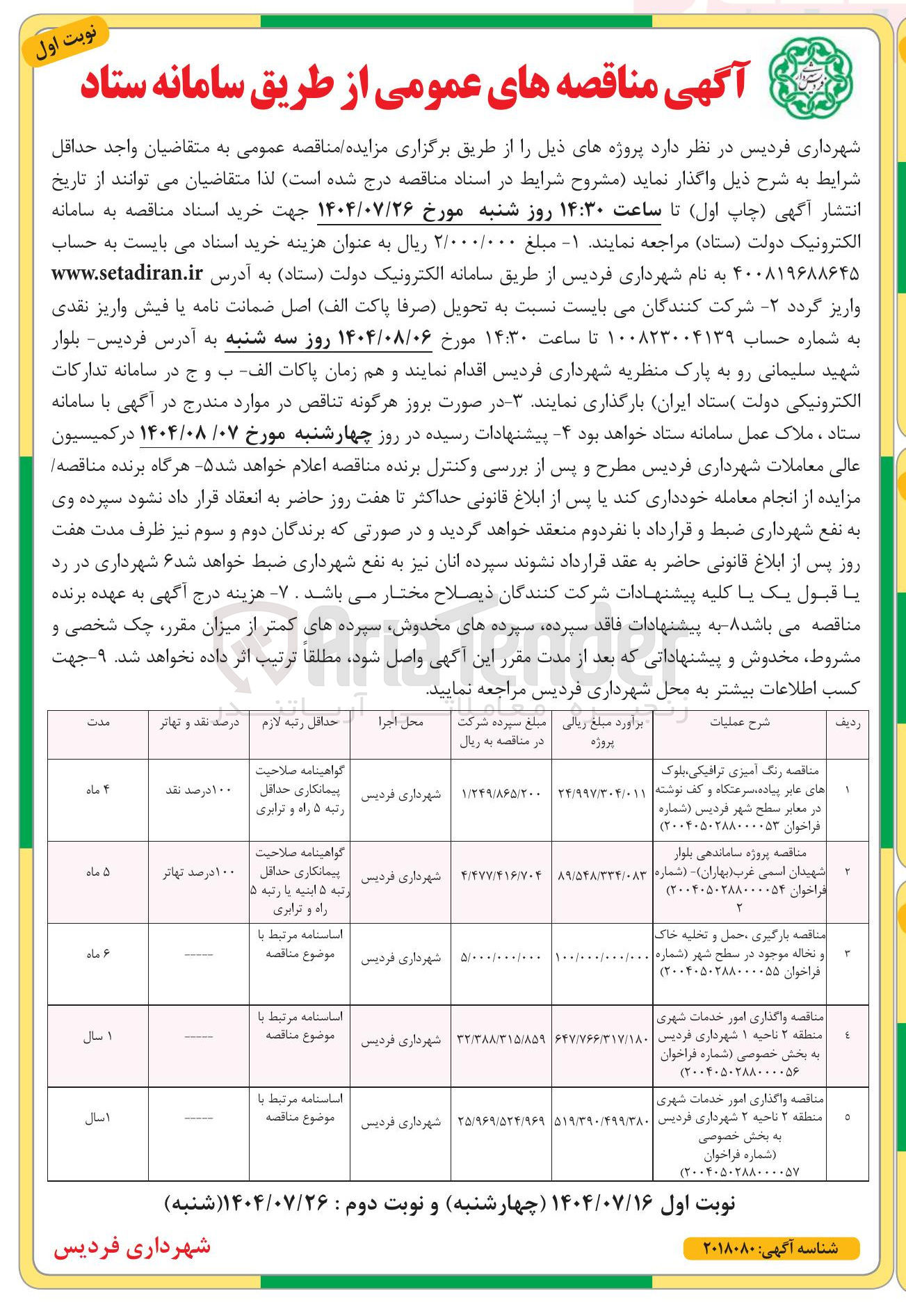 تصویر کوچک آگهی رنگ آمیزی ، ترافیکی بلوک های عابر پیاده ، سرعتگاه و کف نوشته در معابر سطح شهر 