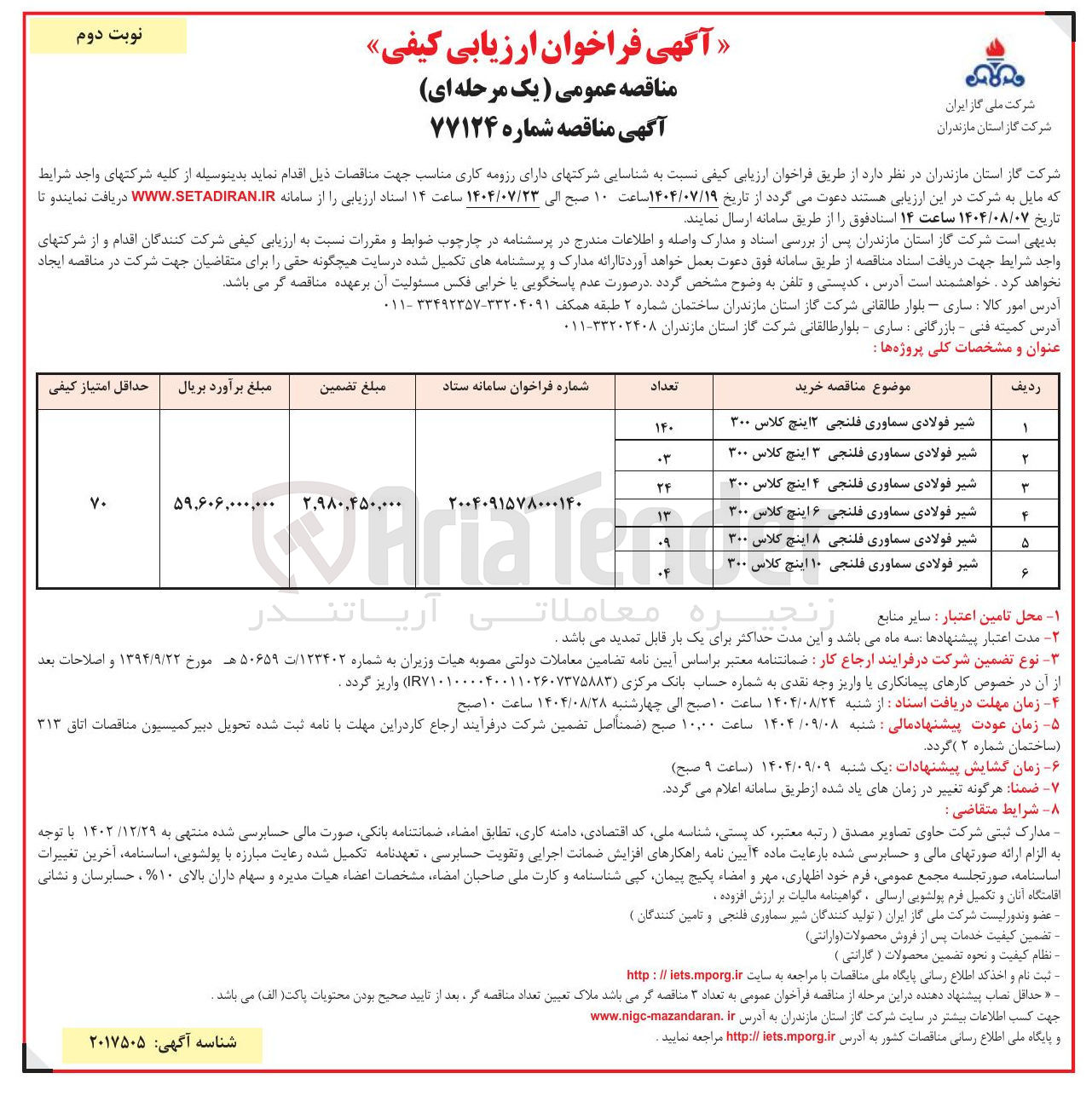 تصویر کوچک آگهی خرید شیر فولادی سماوری فلنجی 2، 3، 4، 6، 8، 10 اینچ کلاس 300