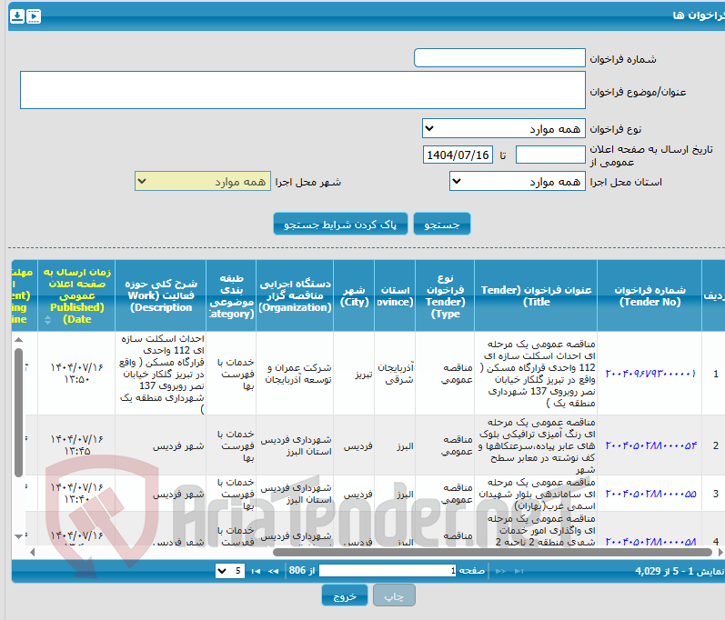 تصویر کوچک آگهی مناقصه عمومی دو مرحلهای خرید تیوب باندل مبدل های پالایشگاه