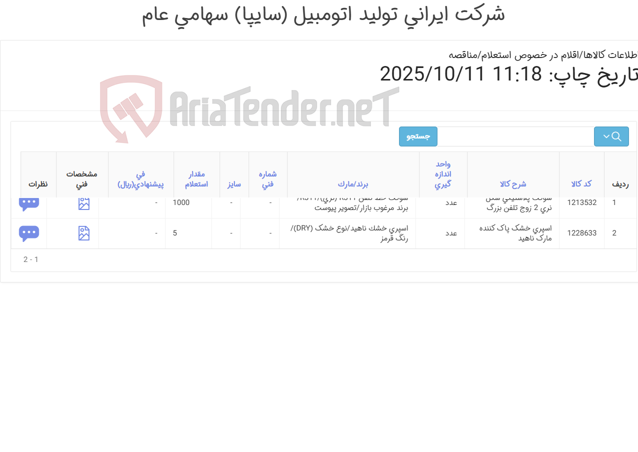 تصویر کوچک آگهی 2آیتم سوکت پلاستیکی و اسپری خشک (تحویل فوری