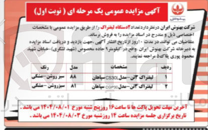 تصویر کوچک آگهی لیفتراک 3 تن مدل Core سپاهان