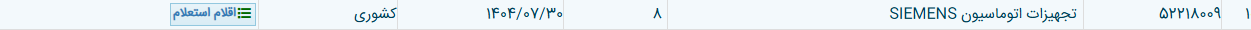 تصویر کوچک آگهی تجهیزات اتوماسیون SIEMENS