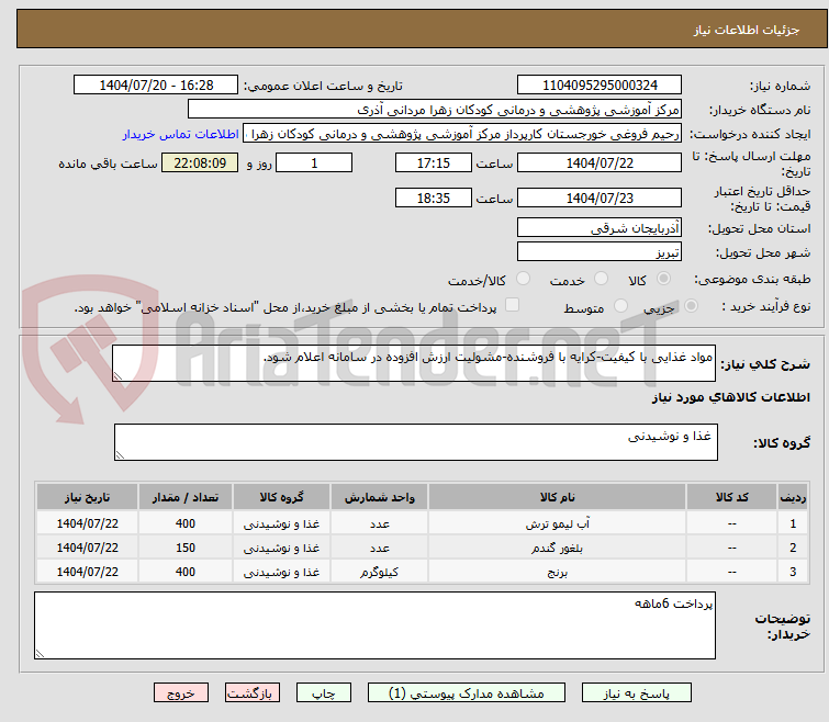 تصویر کوچک آگهی مواد غذایی با کیفیت-کرایه با فروشنده-مشولیت ارزش افزوده در سامانه اعلام شود.