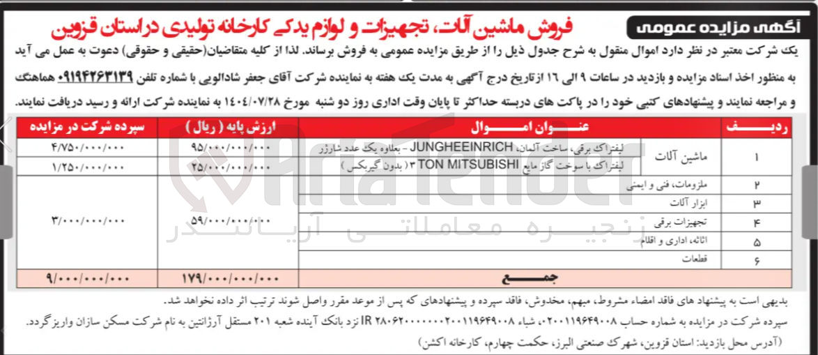 تصویر کوچک آگهی لیفتراک با سوخت گاز مایع MITSUBISHI TON ( بدون گیربکس ) 
