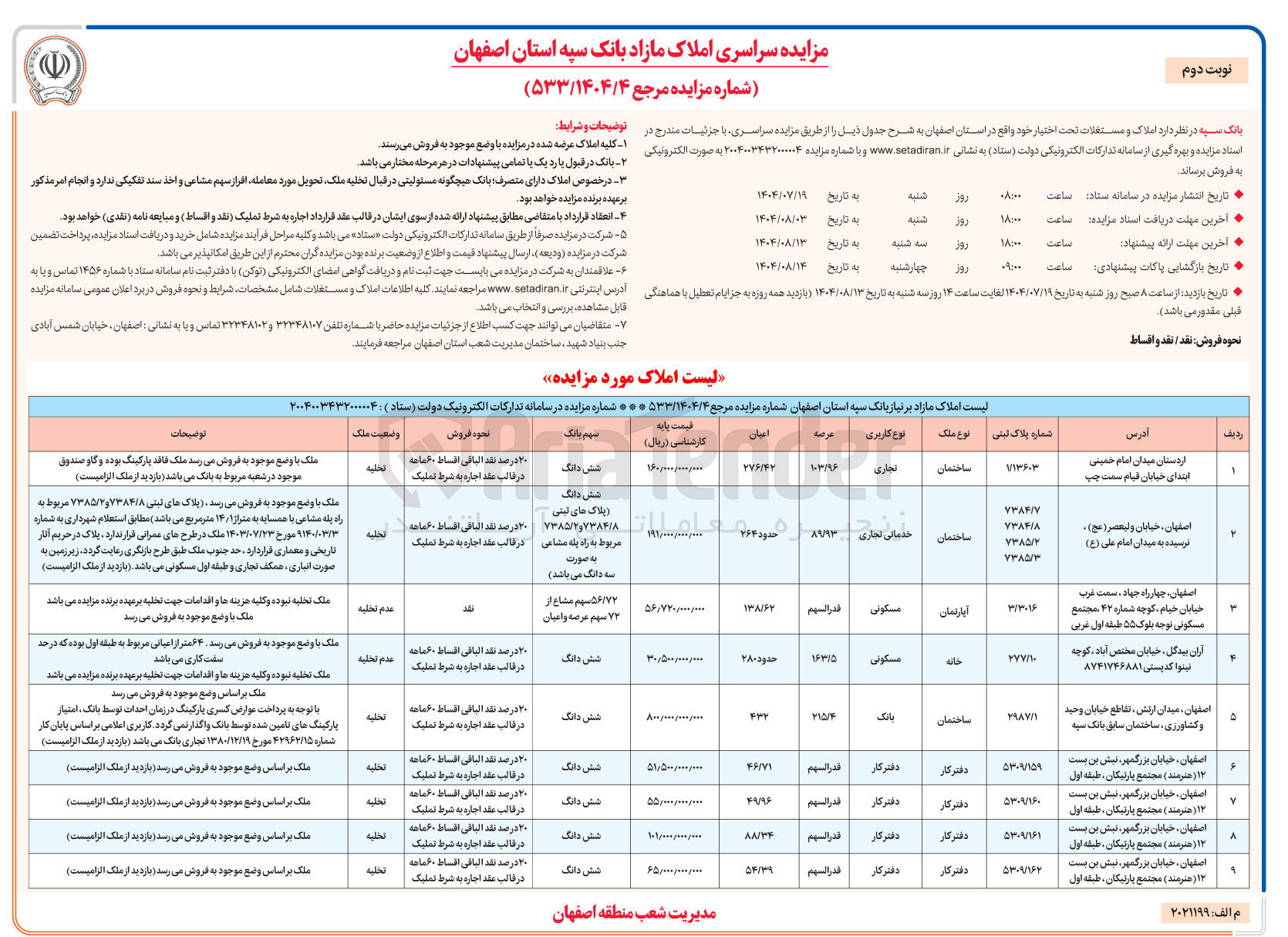 تصویر کوچک آگهی فروش املاک در 9 ردیف با کاربری تجاری - مسکونی - خدماتی - دفتر کار