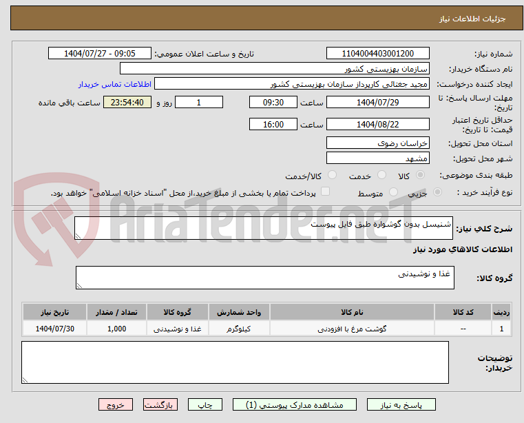 تصویر کوچک آگهی شنیسل بدون گوشواره طبق فایل پیوست