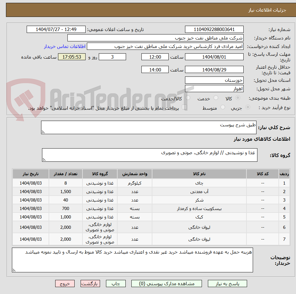 تصویر کوچک آگهی طبق شرح پیوست