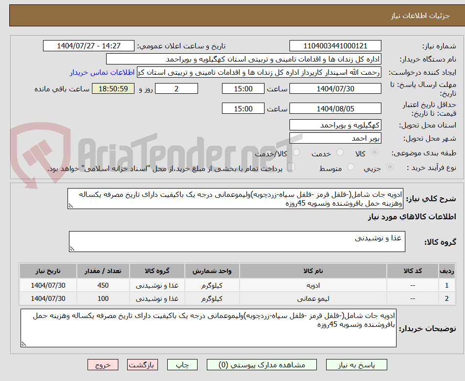 ادویه جات شامل(-فلفل قرمز -فلفل سیاه-زردچوبه)ولیموعمانی درجه یک باکیفیت دارای تاریخ مصرفه یکساله وهزینه حمل بافروشنده وتسویه 45روزه
