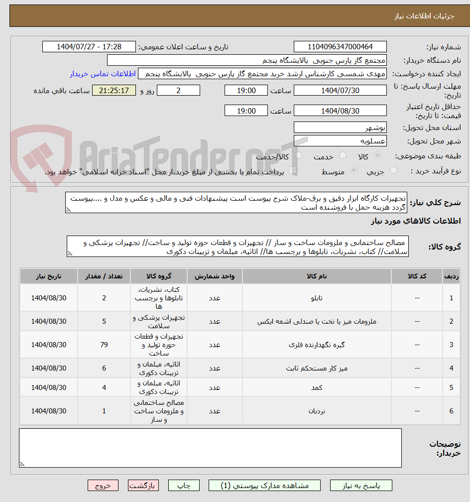 تصویر کوچک آگهی تجهیزات کارگاه ابزار دقیق و برق-ملاک شرح پیوست است پیشنهادات فنی و مالی و عکس و مدل و ....پیوست گردد هزینه حمل با فروشنده است