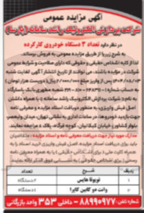 تصویر کوچک آگهی فروش تعداد 3 دستگاه خودروی کارکرده