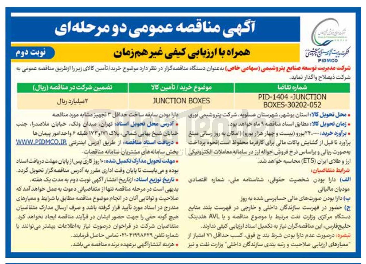 تصویر کوچک آگهی خرید BOXES JUNCTION