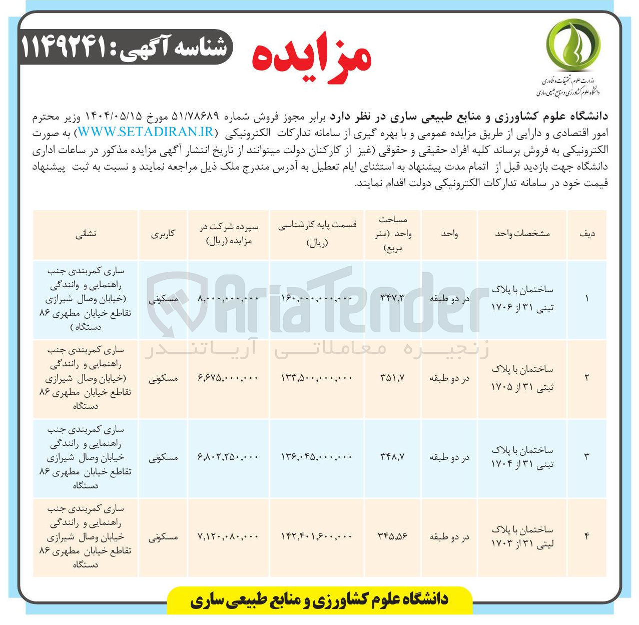 تصویر کوچک آگهی فروش ملک