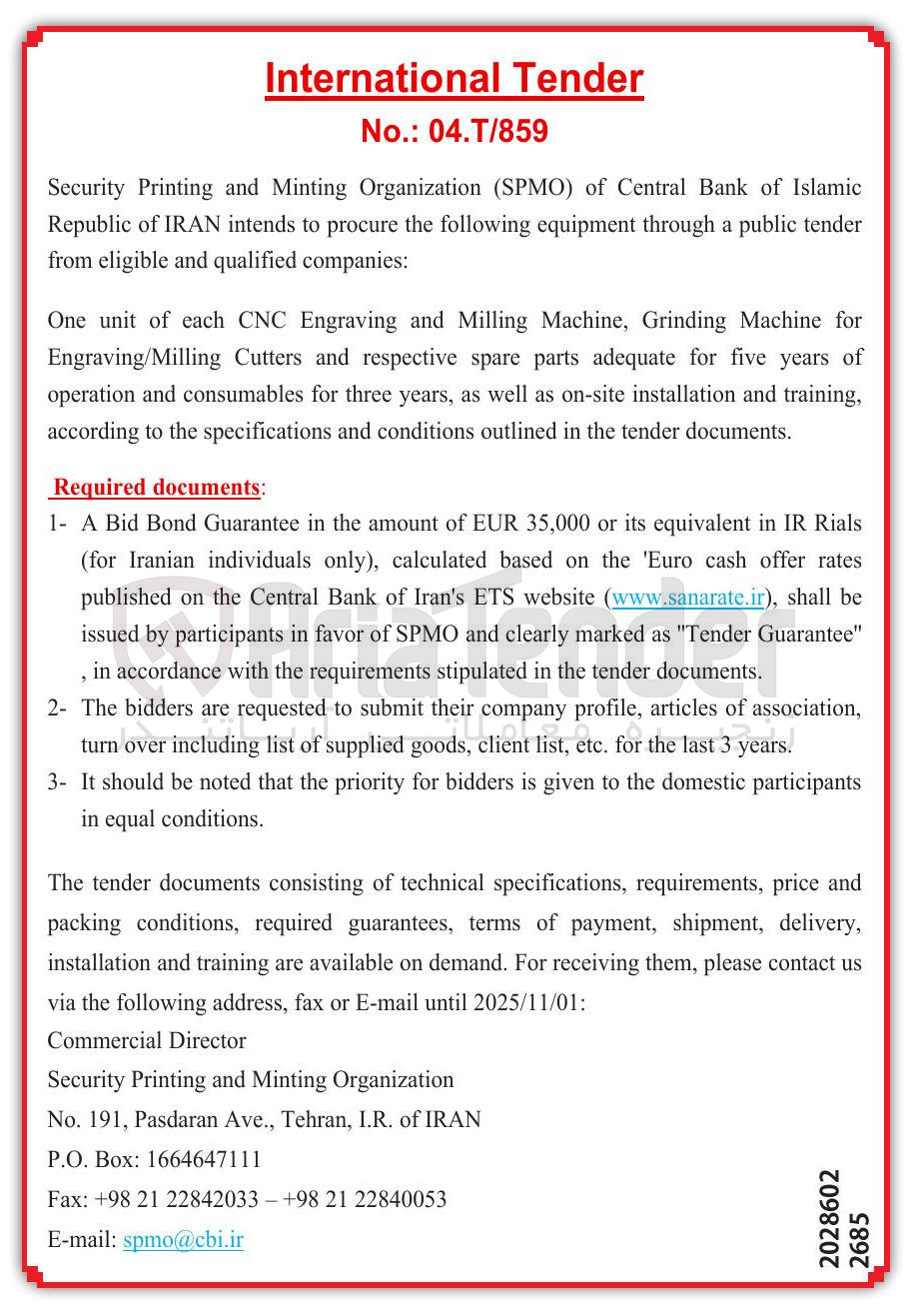 تصویر کوچک آگهی for Machine Grinding . Machine Milling and Engraving CNC each of unit One of years five for adequate parts spare respective and Cutters Engraving/Milling , training
