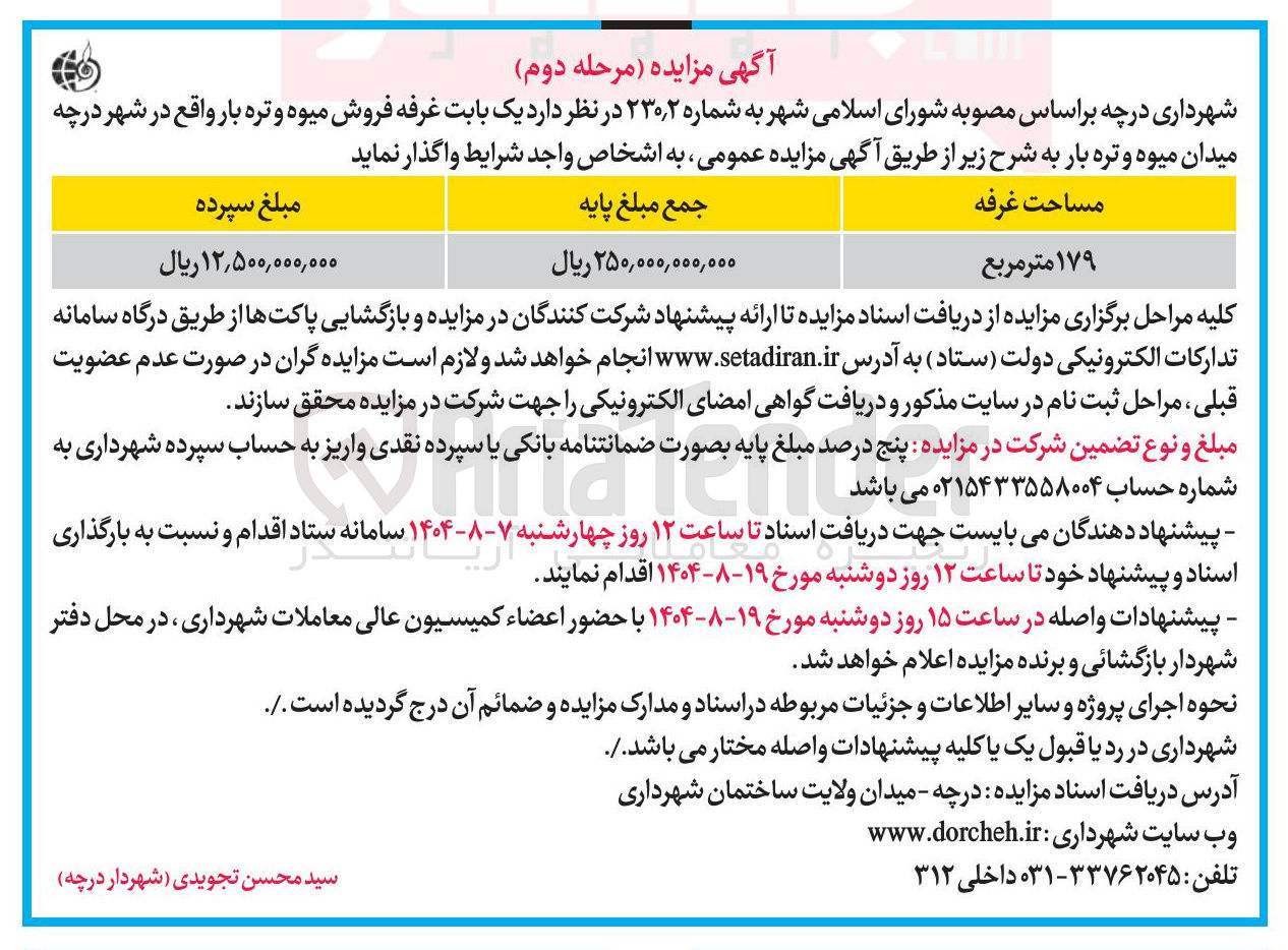 تصویر کوچک آگهی غرفه فروش میوه و تره بار