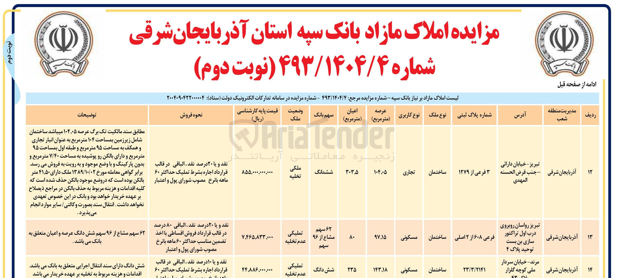 تصویر کوچک آگهی املاک مازاد