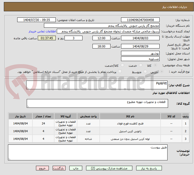 تصویر کوچک آگهی Pip&Fitt
